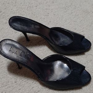 Nicole Miller New York Snakeskin Mules